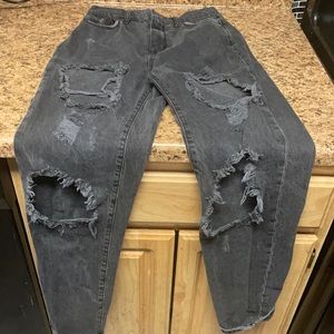 Ladies Black Washed BGD Denim Jeans